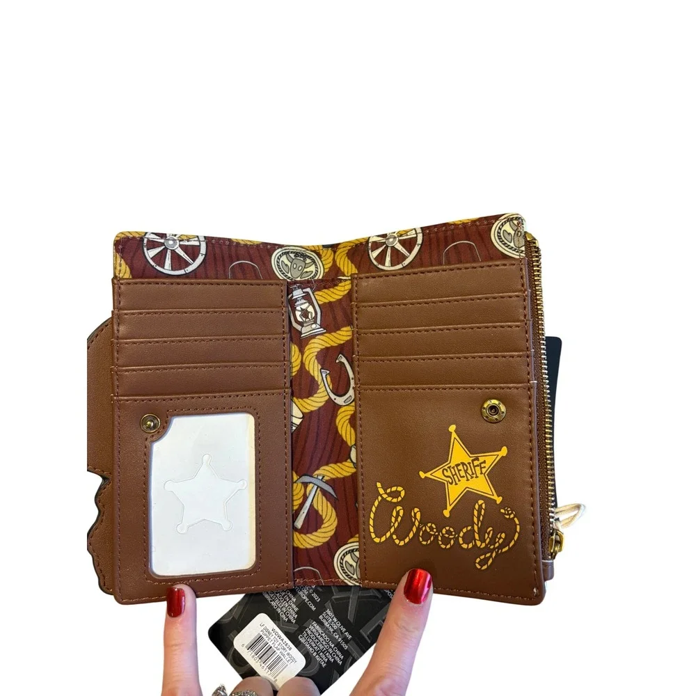 Loungefly Pixar Toy Story Woody Sheriff Flap Wallet NWT‎